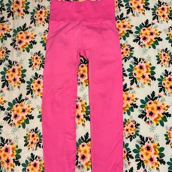 FP Movement by Free People Good Karma Leggings Pink M L - Picture 3 of 9